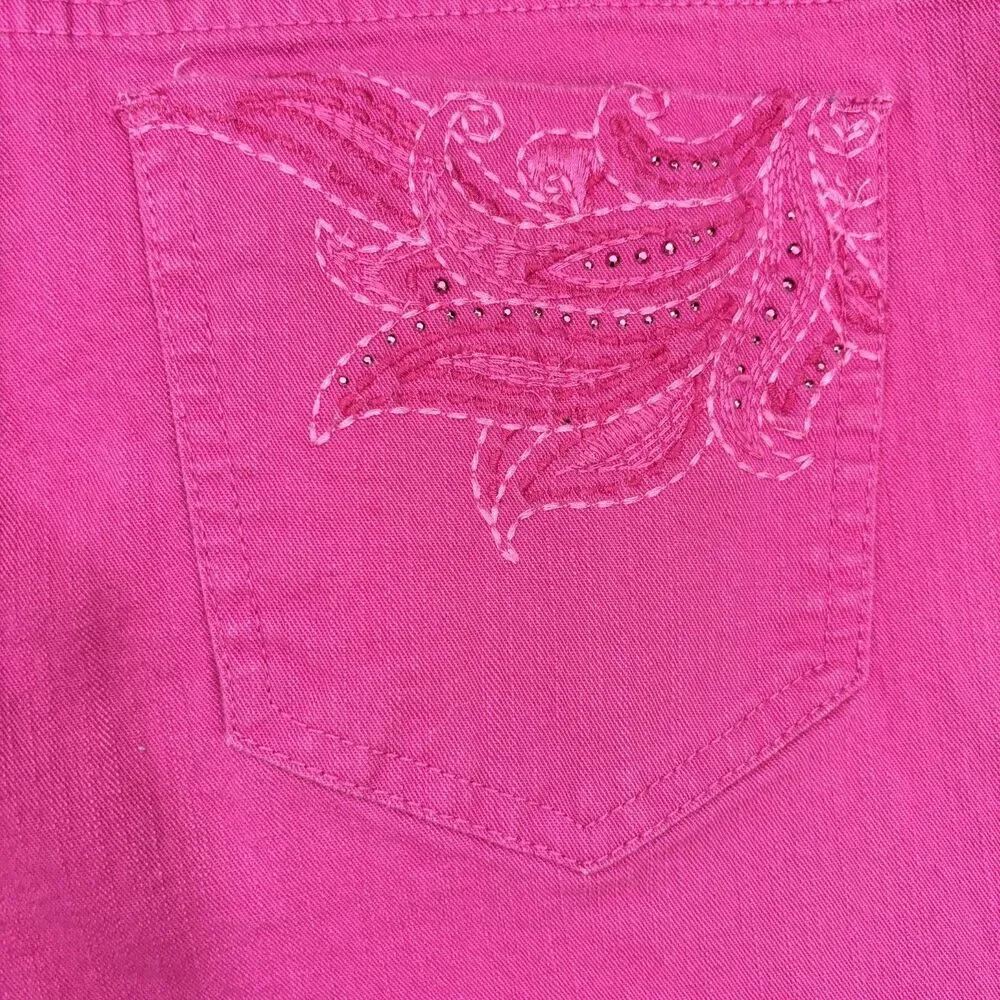 Gloria Vanderbilt Womens Aiden Skimmer Capri 14 Pink